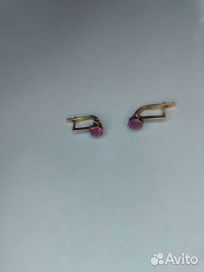 Серьги золотые 583 СССР