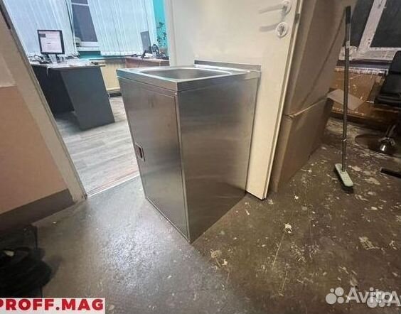 Тумба из металла с мойкой OI818