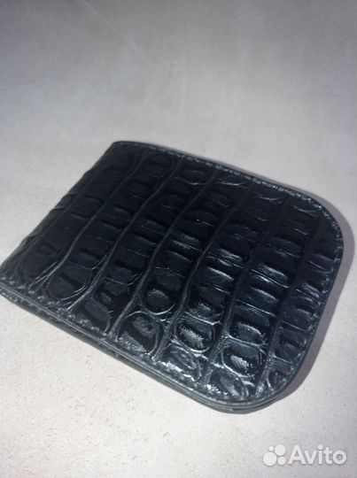 Кошелёк кожаный небольшой с монетницей