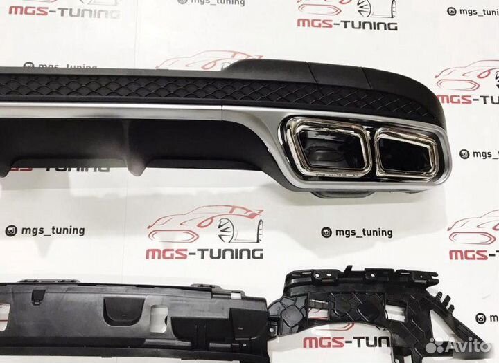 Диффузор и насадки AMG E63 Mercedes E-Class W212