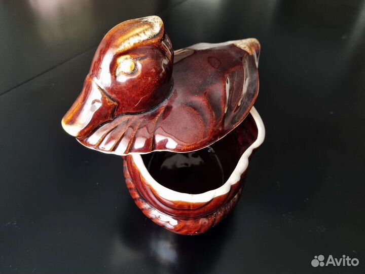 Керамический горшок для запекания Утка 500мл