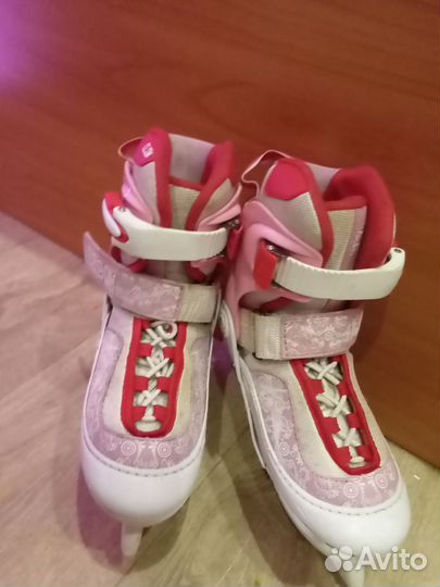 Коньки детские раздвижные 30-33