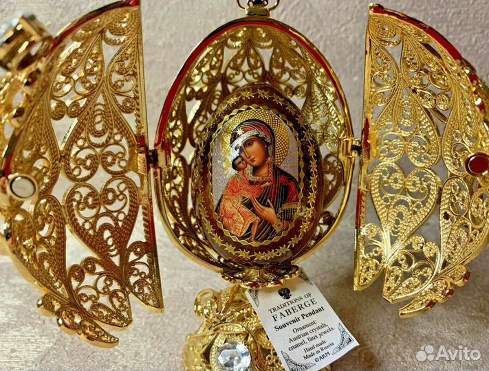 Яйцо Фаберже Пасхальное. Мадонна с младенцем