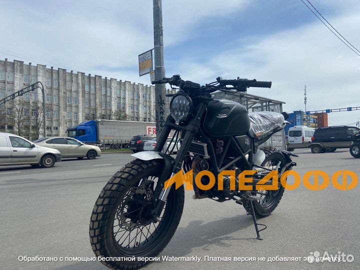 Мотоцикл Минск SCR алюминий + шлем