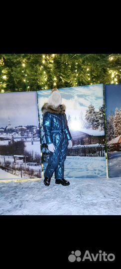 Зимний комбинезон для девочки 134- 140