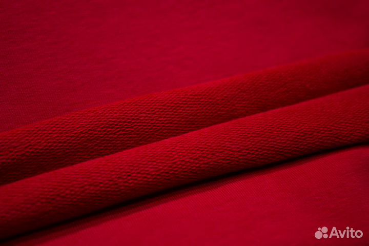 Ткань футер 2-х нитка красный