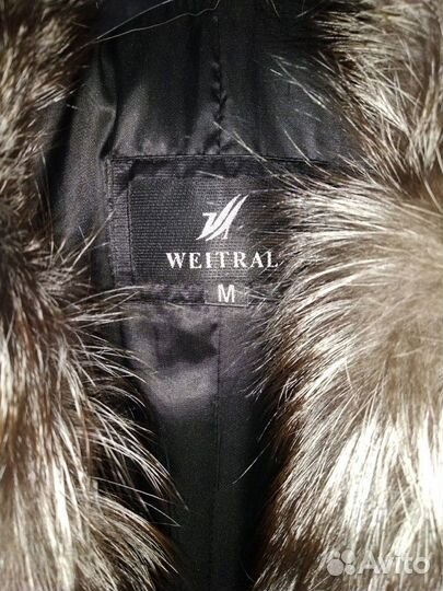 Зимнее пальто с натуральным мехом р. M