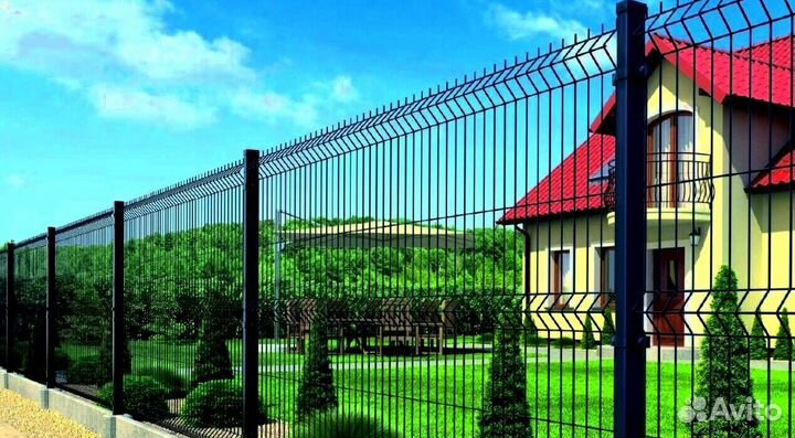 Забор из 3D сетки / гиттер