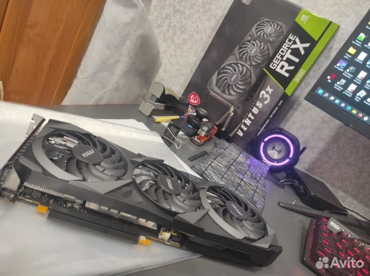 MSI GeForce RTX 3060 ventus 3X 12G OC без LHR