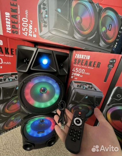 Zqs 8210 большая блютуз колонка