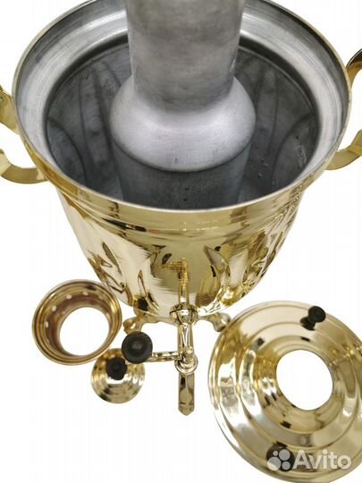 Новый тульский дровяной самовар 5 литров