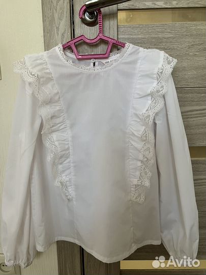 Блузка школьная на девочку 116/122, 116/122, 152