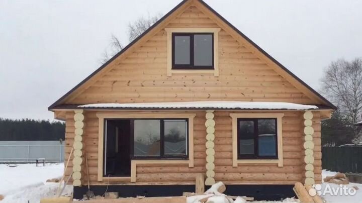 Дом из бревна 6х8