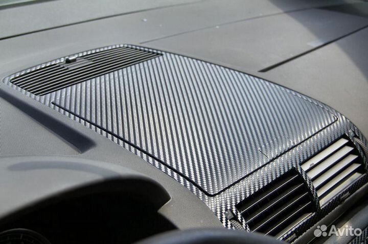 Виниловая пленка под карбон Серая 1520 мм