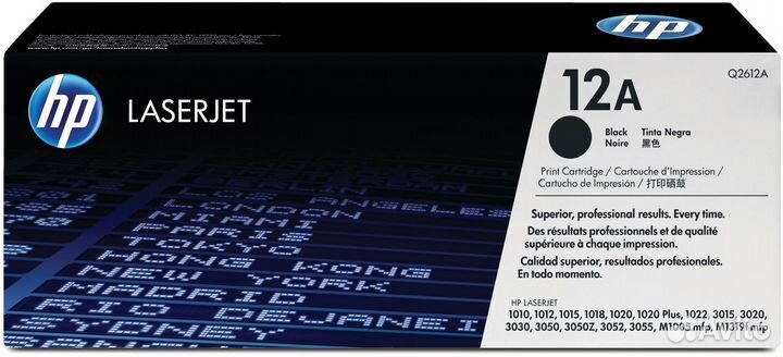 HP 12A Q2612A новый оригинальный картридж