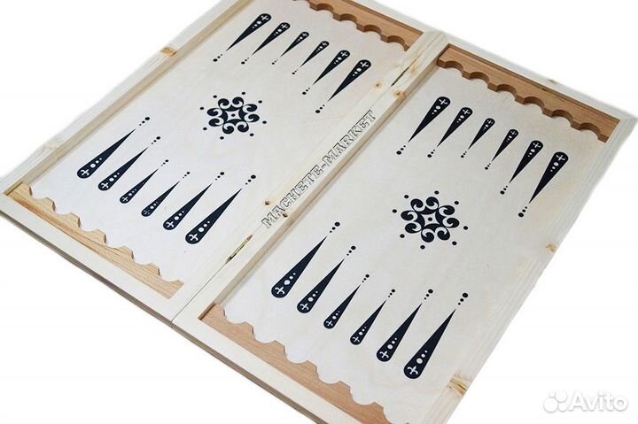 Нарды деревянные 60см Охотники на привале