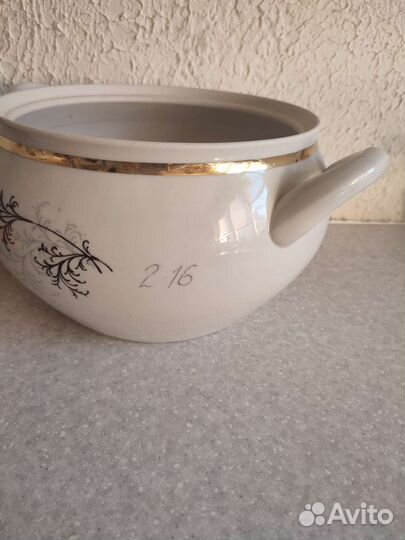 Фарфоровая супница СССР