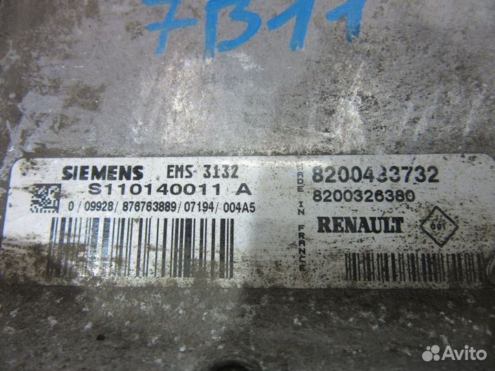 Блок управления двигателем Renault Logan 2005-2014