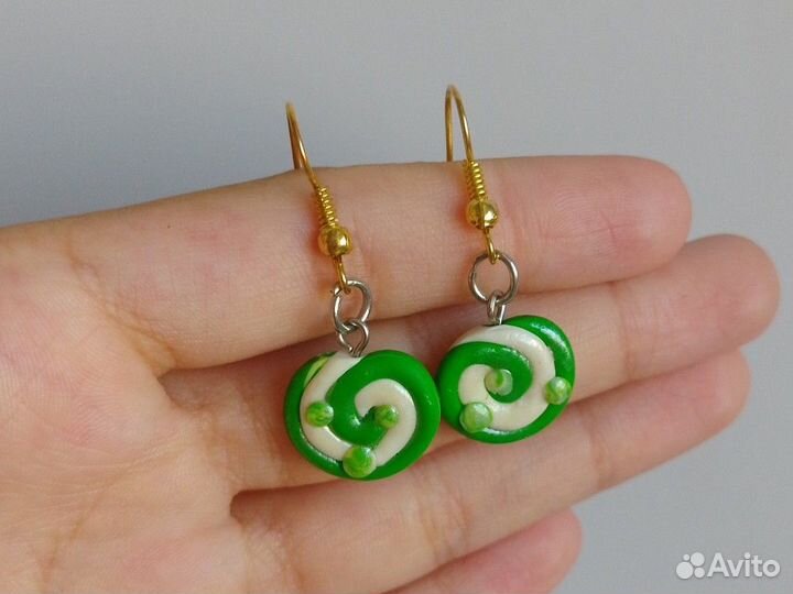 Серьги из полимерной глины
