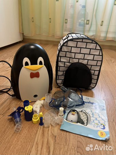 Небулайзер ингалятор детский пингвин с сумкой