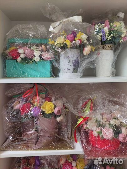 Букет цветов из мыла
