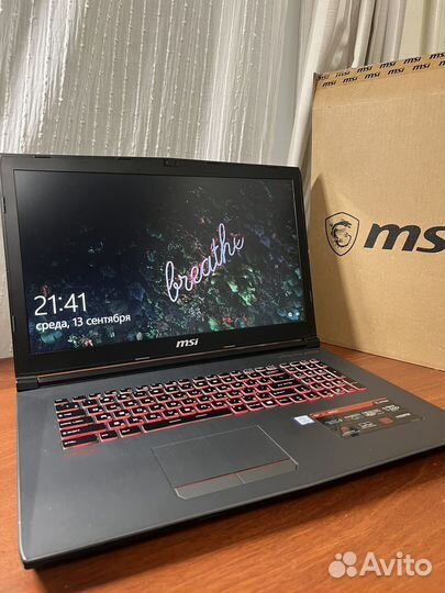 Игровой ноутбук MSI 179f 17.3 1050ti i7 8750H