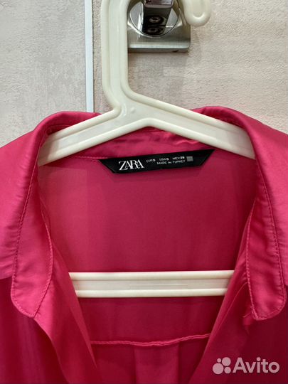 Блузка рубашка zara