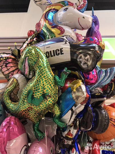 Шар фольгированный 102 см с гелием (летает)