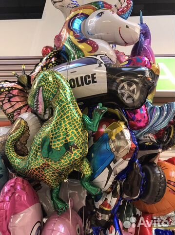 Шар фольгированный 102 см с гелием (летает)