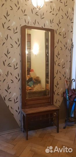 Антикварное зеркало напольное