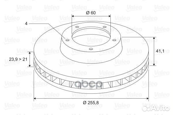 Диск тормозной Перед opel astra G Hatchback