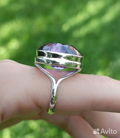 Кольцо с аметистом