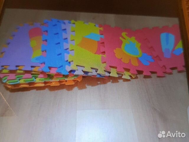 50 шт.Детский коврик для ползания пазл