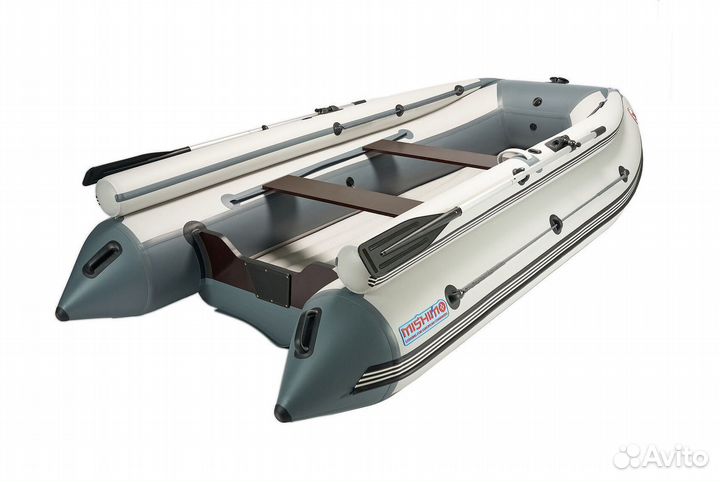 Лодка mishimo family lite 430 бело-серая