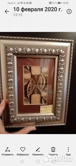 Картина из змеиной кожи