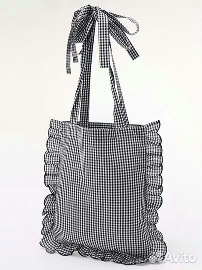 Сумка шоппер с рюшами