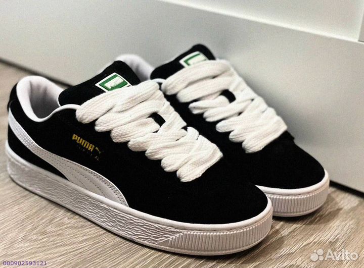 Кроссовки мужские Puma Suede XL “Black White “