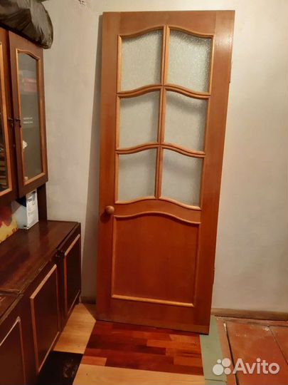 Дверь натуральный шпон дуба, 800мм, без коробки