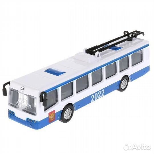 Троллейбус металлический инерционный Технопарк