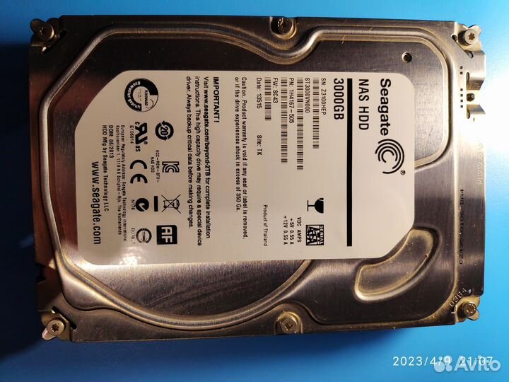 Практически новые жесткие диски Seagate 3 Tb тест