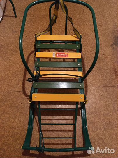 Детские санки ника с колесиками