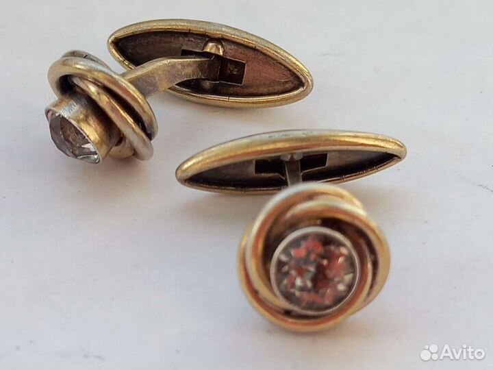 Запонки серебро СССР
