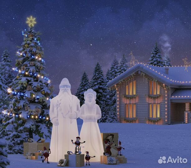 Новогодняя светящаяся фигура