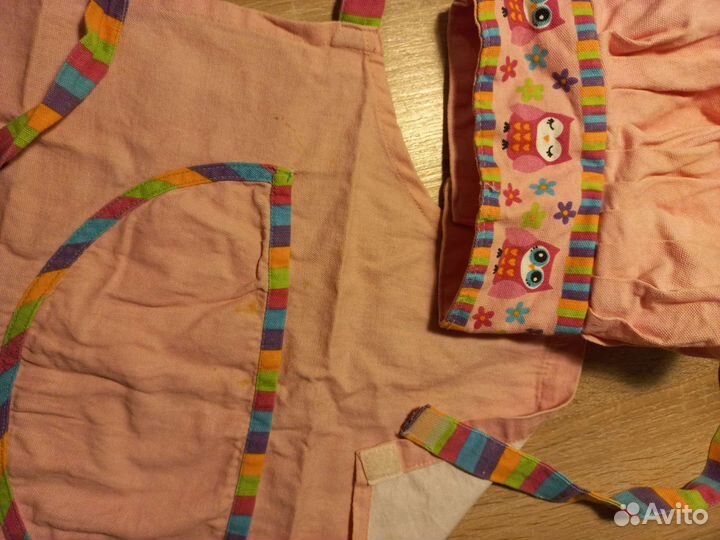 Детский фартук и колпак для кухни 3-7 лет