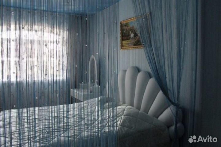 Веревочная штора (Кисея) с кристаллами