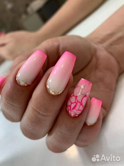 Гель лак маникюр ногти