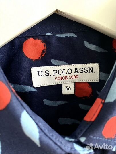 Рубашка женская us polo оригинал идеальное сост