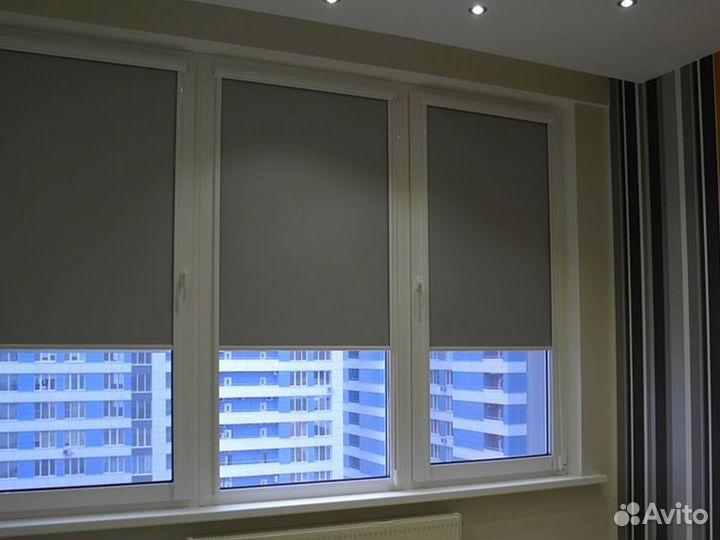 Рулонные шторы блэкаут закрытые