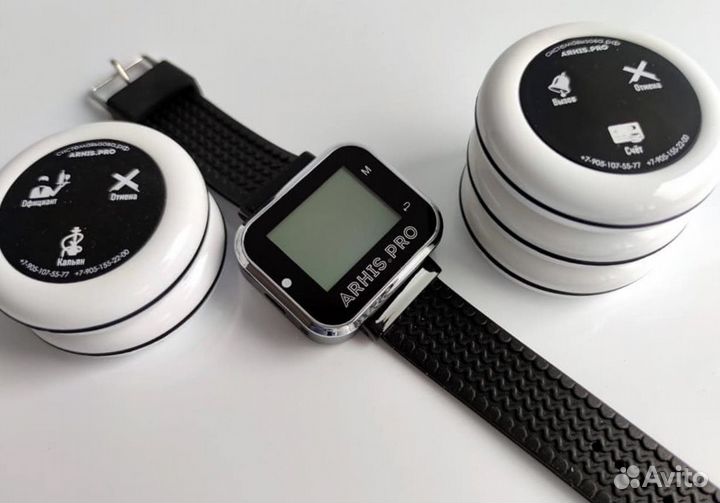 Кнопка вызова персонала, официанта, часы-пейджер