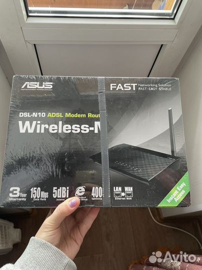 Новый Wifi роутер asus dsl n 10